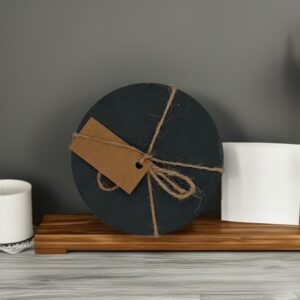 Slate Circle Engraved Coasters