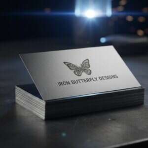 Precision-Etched Metal Executive Cards (10-Pack)